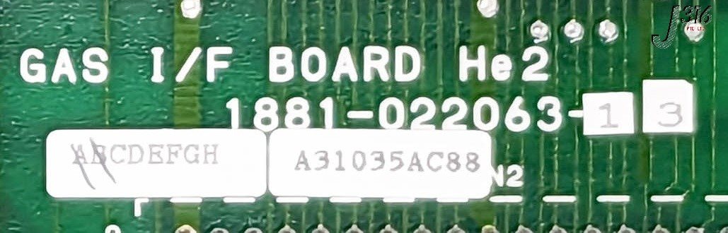 36256 TOKYO ELECTRON PCB, GAS I/F BD 808-621510-1 W/ 1881-022063